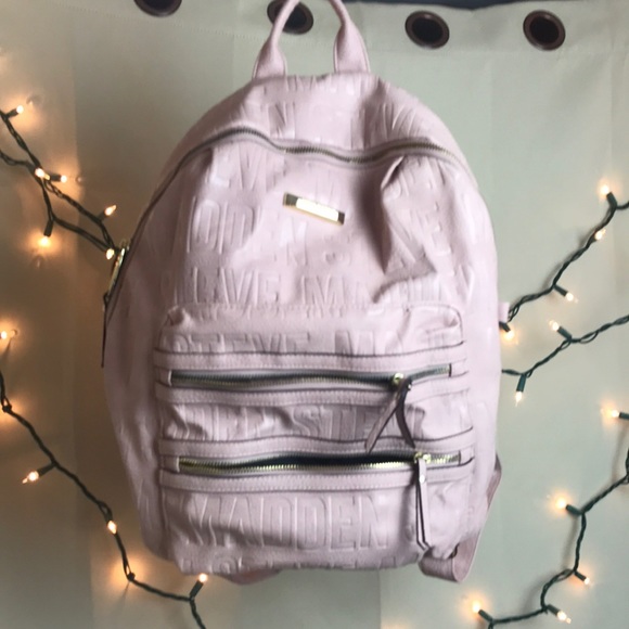 Steve Madden pink leather backpack - Picture 1 of 10